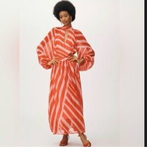 Brand New Elegant Maeve by Anthropologie Striped Maxi Dress